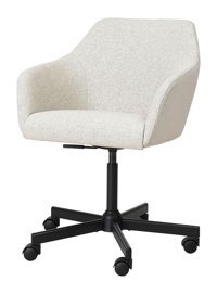 Ikea Kolçaklı Dönerli Beyaz Çalışma Sandalyesi