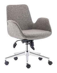 Bluetick TNG005 Kolçaklı Dönerli Gri Çalışma Sandalyesi