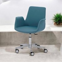 Desk Ofis Sega Kolçaklı Dönerli Mavi Çalışma Sandalyesi