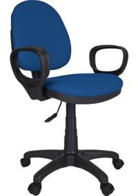 Gizmo FK1500 Kolçaklı Dönerli Mavi Çalışma Sandalyesi