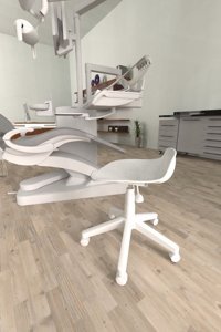 Vilinze Eames Çalışma Koltuğu Dönerli Beyaz Çalışma Sandalyesi
