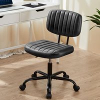 Fcvgybh Dönerli Siyah PU Deri Ofis Koltuğu