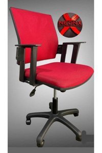 Neonx Kelebek Kolçaklı Dönerli Kırmızı Çalışma Sandalyesi