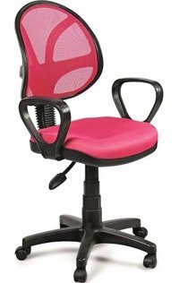 Obc Ofis Büro Concept Ohera Kolçaklı Dönerli Pembe Çalışma Sandalyesi