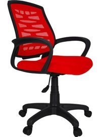 Gizmo FK1000 Kolçaklı Dönerli Kırmızı Çalışma Sandalyesi