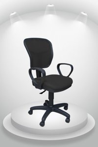 Mocca Style Porziyon Depar Kolçaklı Dönerli Siyah Çalışma Sandalyesi