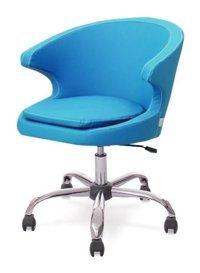 Neodesign Demre Kolçaklı Dönerli Turkuaz Çalışma Sandalyesi