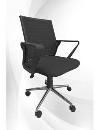 Obc Ofis Büro Concept Prime Kolçaklı Dönerli Siyah Çalışma Sandalyesi