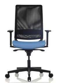 Bürosit Reflex 9 Kolçaklı Dönerli Mavi-Siyah Çalışma Sandalyesi