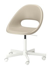 Ikea Dönerli Krem-Beyaz Çalışma Sandalyesi