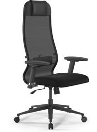 Ergolife 1213375 Başlıklı Kolçaklı Dönerli Siyah Çalışma Sandalyesi