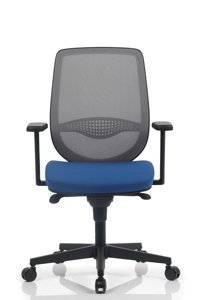 Bürosit Rhyme Kolçaklı Dönerli Gri-Mavi Çalışma Sandalyesi