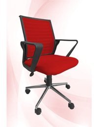 Obc Ofis Büro Concept Prime Kolçaklı Dönerli Kırmızı Çalışma Sandalyesi