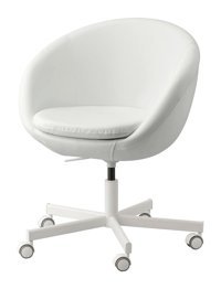 Ikea Dönerli Beyaz Çalışma Sandalyesi