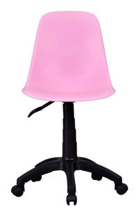 Estelia Abant Dönerli Pembe-Siyah Çalışma Sandalyesi