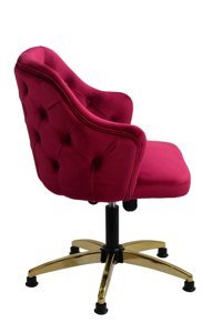 Svr 0004 Kolçaklı Dönerli Pembe Çalışma Sandalyesi