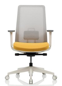 Bürosit Perfect Kolçaklı Dönerli Gri-Sarı Çalışma Sandalyesi