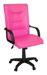 Türksit Ersit Kolçaklı Dönerli Pembe Çalışma Sandalyesi