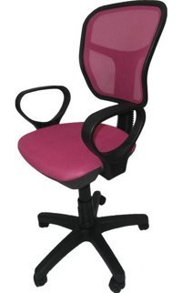 Yıldızsit Kolçaklı Dönerli Pembe Çalışma Sandalyesi
