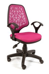 Bek TYC00228601022 Kolçaklı Dönerli Pembe Çalışma Sandalyesi