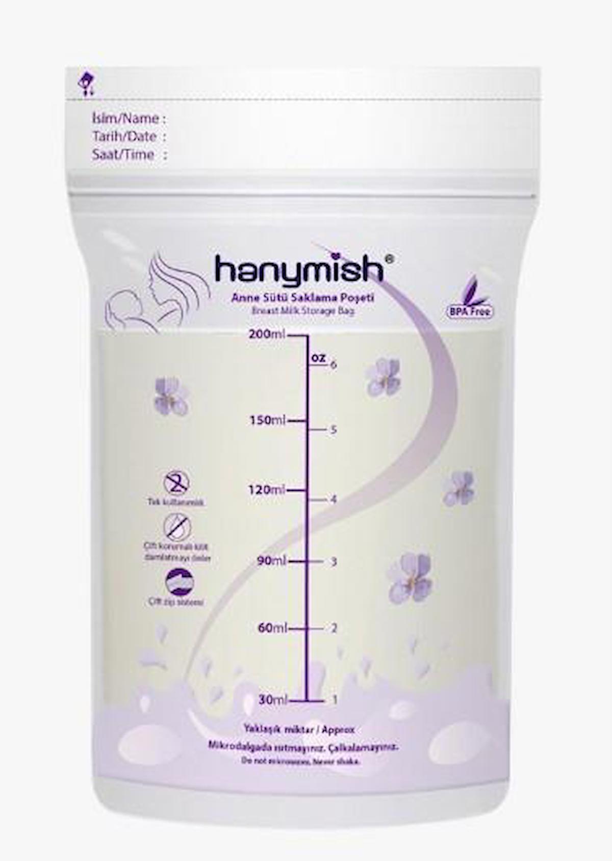 Hanymish 1005 20'li Süt Saklama Poşeti