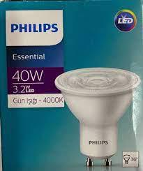 PHILIPS Essential LED Ampul 3,2W GU10 4000K