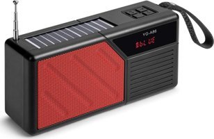 Concord Yga86 Radyolu Işıklı Taşınabilir Kırmızı Bluetooth Kulaklık