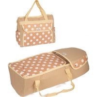 Minik Life Puantiyeli 12 kg Kapasiteli Portbebe+Bakım Çantası Kahverengi