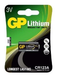 Gp CR123A 3 V 1400 mAh Lityum AA / Kalem Pil