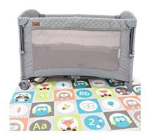 Javaju Alüminyum 15 kg Kapasiteli Ayarlanabilir Katlanabilir 70x110 cm Anne Yanı Park Yatak