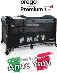 Prego 8048 Premium Alüminyum 25 kg Kapasiteli Ayarlanabilir Katlanabilir Anne Yanı Park Yatak