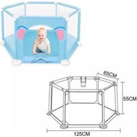 Tahta Oyuncak Taha Toyfair Kapasiteli 65-75x 125 cm Park Yatak Mavi