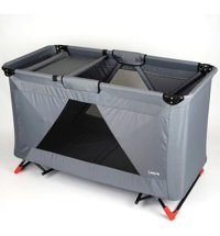 Loove Bebe Demir 30 kg Kapasiteli Ayarlanabilir Katlanabilir 60x120 cm Park Yatak Gri