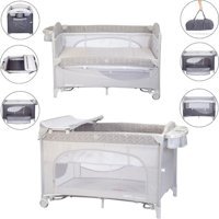 Kraft Calipso 3'ü 1 Arada Alüminyum 15 kg Kapasiteli Ayarlanabilir Katlanabilir 70x120 cm Anne Yanı Park Yatak Gri