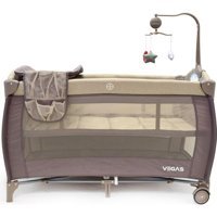 Sunny Baby Vegas 9162 Alüminyum 25 kg Kapasiteli Ayarlanabilir Katlanabilir 70x120 cm Park Yatak Bej