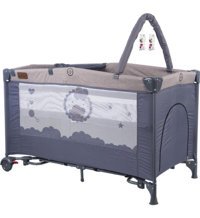 Maller Baby 15 kg Kapasiteli Ayarlanabilir Katlanabilir 60x120 cm Park Yatak Bej - Füme