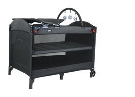 Acr Ciciko C-1050 Demir 25 kg Kapasiteli Ayarlanabilir Katlanabilir 70x110 cm Park Yatak Siyah
