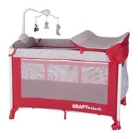 Kraft North Alüminyum 15 kg Kapasiteli Ayarlanabilir Katlanabilir 70x110 cm Park Yatak