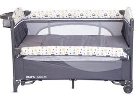 Kraft Calipso Bedside Alüminyum 15 kg Kapasiteli Ayarlanabilir Katlanabilir 70x120 cm Anne Yanı Park Yatak