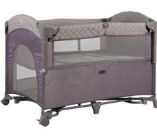 Prego 8041 Miami Basic Alüminyum 25 kg Kapasiteli Ayarlanabilir Katlanabilir 70x110 cm Anne Yanı Park Yatak Bej