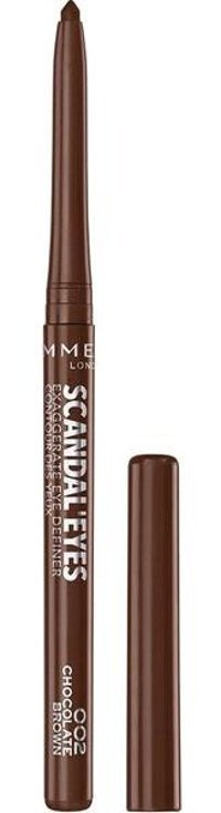 Rimmel London Scandal'eyes Exaggerate Definer 002 Asansörlü Mat Akmayan Chocolate Brown Göz Kalemi