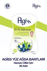 Agiss Moringa Yağı Hassas Ciltler 28 Adet Yüz Ağda Bandı