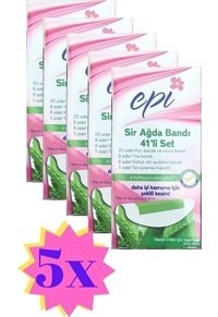 Epi Hassas Ciltler 5x41 Adet Tüm Vücut Sir Ağda Bandı