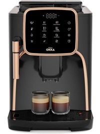 Arzum Okka Pro M OK0028-04 1350 W Paslanmaz Çelik Tezgah Üstü Kapsüllü Öğütücülü Taşınabilir Tam Otomatik Espresso Makinesi Bakır