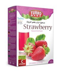 Turkobaba Çilek Aromalı İçecek Tozu 100 gr