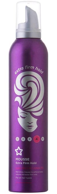 Superdrug Extra Firm 4 Tüm Saçlar İçin Şekillendirici Saç Köpüğü 300 ml