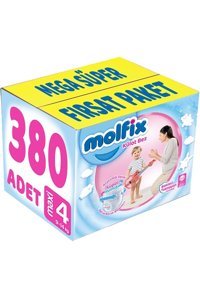 Molfix Süper Yumuşak 4 Numara Külot Bebek Bezi 380 Adet
