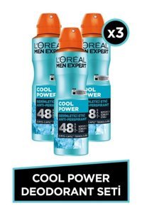 L'oréal Paris Men Expert Cool Power Ter Önleyici Antiperspirant Sprey Erkek Deodorant 3x150 ml