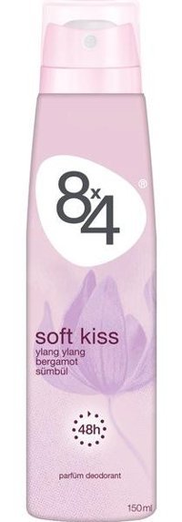 8x4 Soft Kiss Pudrasız Ter Önleyici Antiperspirant Sprey Kadın Deodorant 150 ml