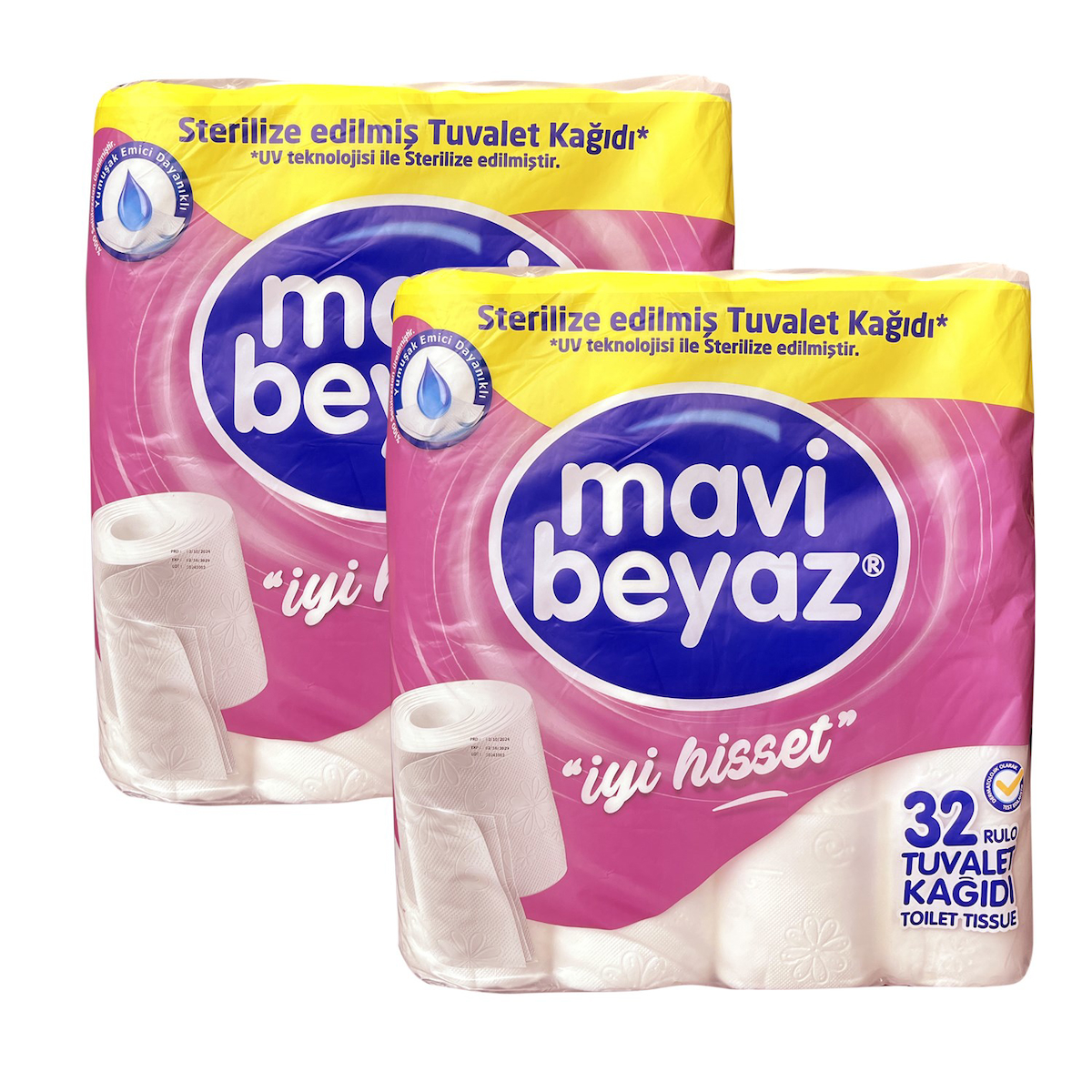 Mavi Beyaz İyi Hisset 2 Katlı 2x32'li Tuvalet Kağıdı